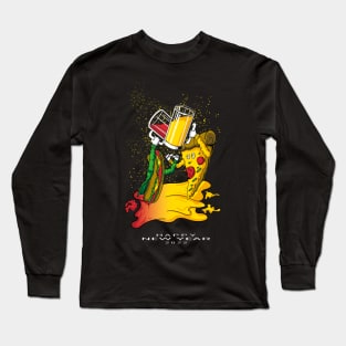 pizza and hotdog Long Sleeve T-Shirt